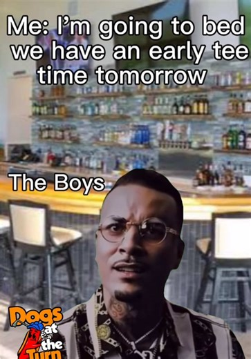 😴 There is no sleeping allowed on the boys trip #dogsattheturn #golf #golftiktok #golfcourse #golfing