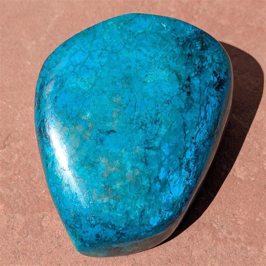 Electric Sky Chrysocolla - Vivid Blue Ray Mine Arizona - Polished Display Art - Etsy
