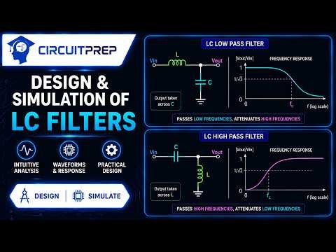 LC Low Pass and High Pass Filter's Circuits | Frequency Response Explained