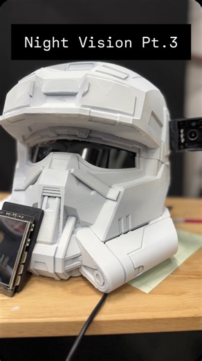 LeMaster Tech on Instagram: "Building a Night Vision Halo Helmet! Pt.3 #science #arduino #engineering #maker #halo #cosplay #props"