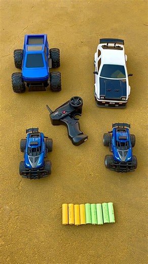 4 remote control drift car & monster truck testing