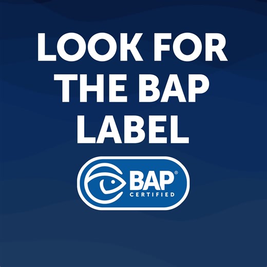 16 reactions | One of the easiest ways to know that your seafood was produced in a safe, responsible, and ethical way is to look for the blue Best Aquaculture Practices (BAP) label when you shop for seafood products. #AreYouAquacultured #BAPcertified   Learn more: https://bit.ly/3C0EmVL | Best Aquaculture Practices | Facebook