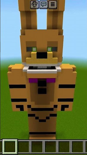 Spring Bonnie Statue I made in Minecraft ⛏️ #fnaf #minecraft #fivenightsatfreddys #springbonnie