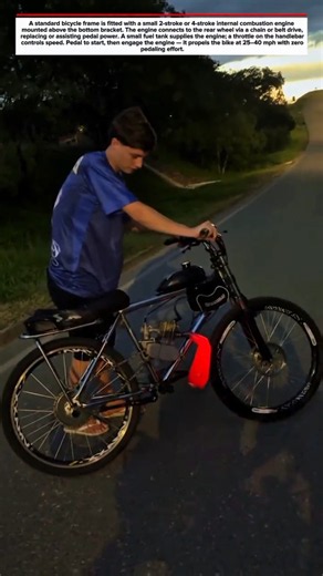 🏍️ DIY Motorized Bicycle — Bike + Engine = Pure Fun!