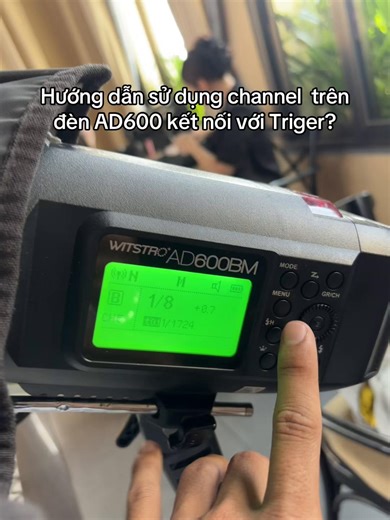 Hướng dẫn sử dụng channel trên đèn AD600 kết nối với Triger#triger #flash #light