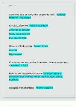 ANCC FNP Actual Exam Newest 20252026 With Complete 100 Questions And Correct Answers Already Graded