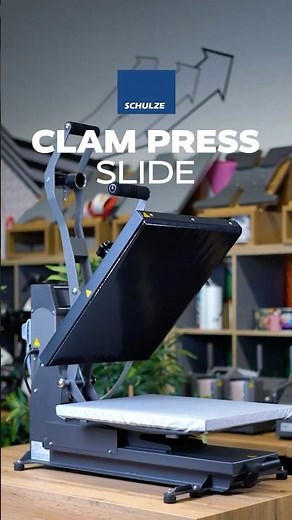 Schulze Clam Press Slide – stark, sicher, effizient 🔥 #heatpress #werbetechnik #textildruck