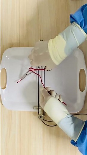 【Have you ever seen it ?】Surgical knot tying １６（ Surgeon's knot / Instrument tie ）