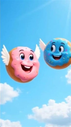 Donut Video 🥯🍩 | Donut Flying | Donut Video | Blue Donut | Pink Donut 🍩🤤 | Flying Donut Video