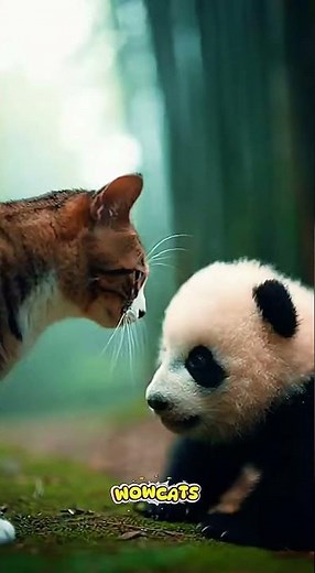 A Confident Cat vs panda — The Unexpected Twist