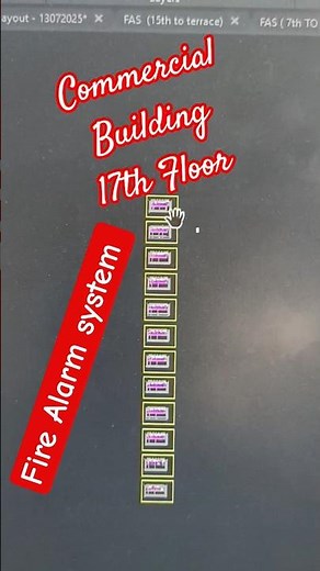 Fire Alarm System Layout | smoke detector installation plan | #autocad #revit #etap #sld
