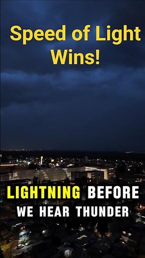 ⚡ Why Does Lightning Come Before Thunder? #sciencefacts #viralvideo #engineering #science