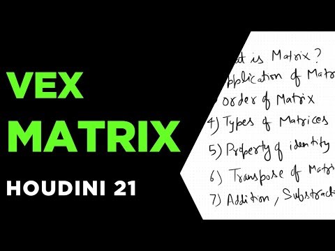 Matrix | VEX | Part 1/4 | Houdini 21