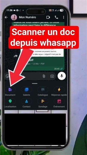 #WhatsApp, how to scan a document on WhatsApp #shorts