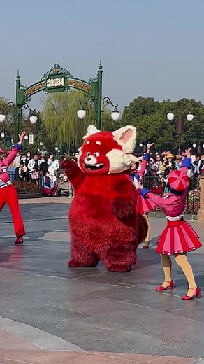 Furry Dance Performance at Amusement Park