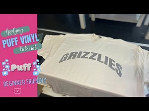 Applying Puff Vinyl Successfully