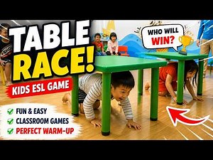 3 Easy ESL Classroom Games for Kids | Chair Game, Table Race & Days of the Week