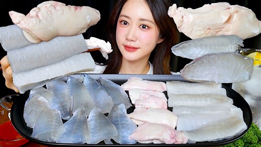 [ONHWA] 比目鱼鳍刺身 马面鱼刺身 马面鱼生肝。 咀嚼音!