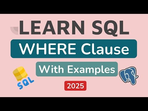 SQL WHERE Clause Basics | Filter Data with Examples | PostgreSQL Tutorial #4