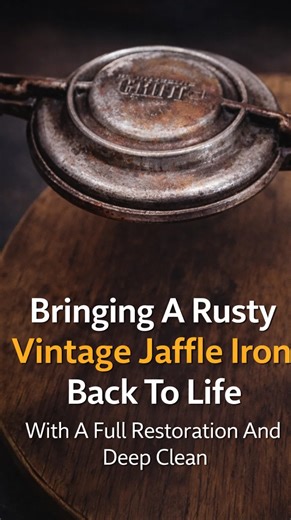 Bringing a rusty vintage jaffle iron back to life with a full restoration and deep clean
