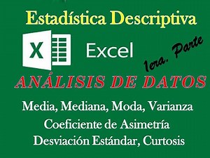 Excel - Analisis Estadístico - Primera Parte
