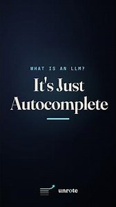 What Is an LLM? It's Just Autocomplete #shorts