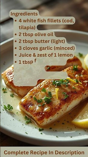 Lemon Garlic Butter Fish Fillets Recipe by What Shall I Cook