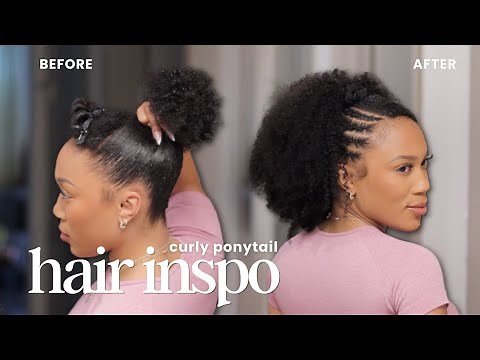Quick & Easy Ponytail | CURLSQUEEN #curlyhair #hair