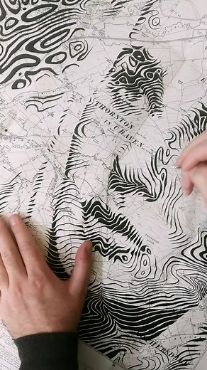 Creating Stunning Map Art Using Brush and Ink