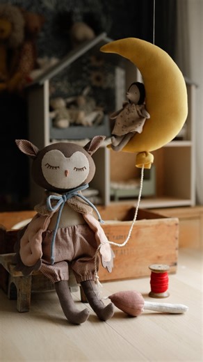 Elena Iliyasova/ EFI Little Things on Instagram: "Sewing some magic ✨ ✨ ✨ . . . Soft toys making diy home children nursery room decor dolls house soft plush toys patterns and tutorials"