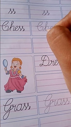 LKG Cursive letters ##pair of letters (ss) ❤️🧑‍🤝‍🧑😍❤️