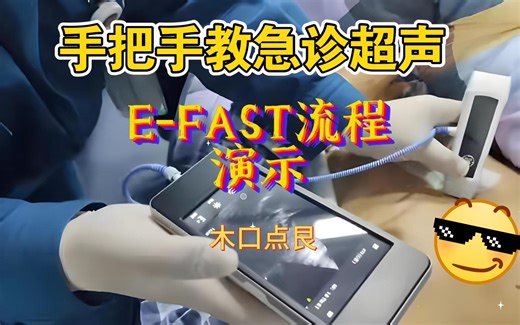 手把手教 临床医师做急诊超声~24.2 E-FAST流程