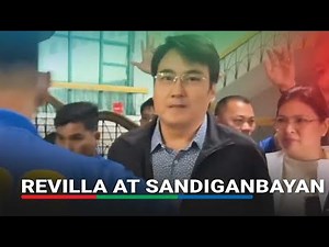 Bong Revilla dumating sa Sandiganbayan | ABS-CBN News