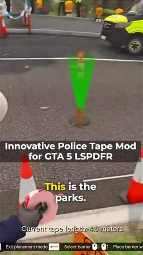 Have YOU tried this amazing mod for GTA 5? The Police Tape mod for LSPDFR #GTA5 #mods #lspdfr