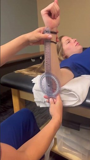 Goniometry shoulder: external & internal rotation