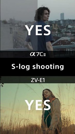 Quick comparison between Alpha 7C II and Vlog camera ZV-E1 | Sony | α #Shorts