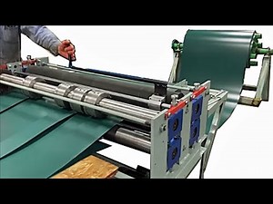 CSC Machine Metal Slitter, Gang Type, Coil Fed, 120v Power