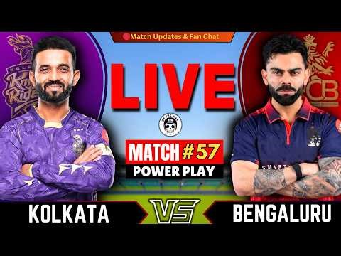 🔴Bengaluru vs Kolkata, 57th T20 IPL 2026 | Live Cricket Match Today | RCB vs KKR Live | RCB batting