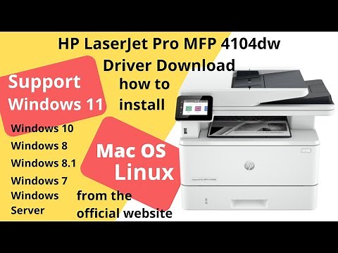 HP LaserJet Pro MFP 4104dw Driver Download and Setup Windows 11 Windows 10, Mac 13, Mac 12