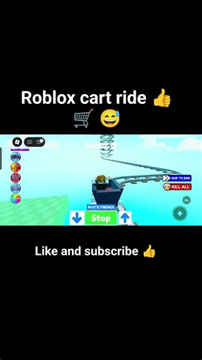 Roblox cart ride 👍😅 #roblox #like #subscribe #shortsfeed