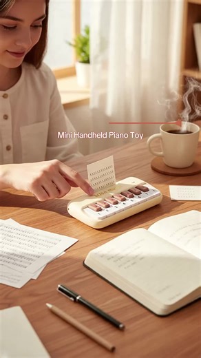 Mini Pocket Handheld Piano Toy, Portable Mini Keyboard Instrument, Musical Toy for Anytime Play, Awesome Gift for Friends & Lovers #musictoy #smallgifts #noveltygift #musicalinstrument #musiciangear #littlehands #educationtoys #minigifts #playroommusthave #infanttoys