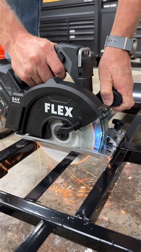 Pro Tool Reviews | Throwing some sparks with the new Flex metal-cutting circular saw! @flexpowertoolsna | Instagram