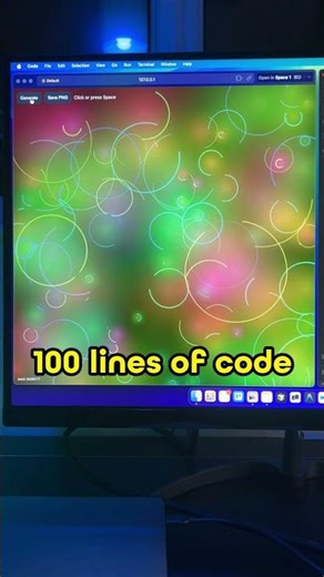 One art generator. 10, 100, 1000 lines of code. #coding #programming #ai #aiart #aigenerated #code