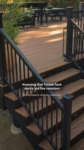 20K views · 396 reactions | TimberTech's fire-resistant decking has a Class A flame spread rating, the best in the industry. | TimberTech | Facebook