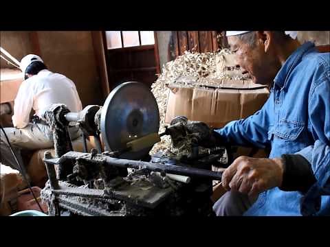 Sakai Takayuki making Magnolia wood handle of Japanese type kichen knife