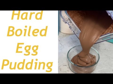 How to make hard boiled egg chocolate pudding? No bake dessert keto recipe