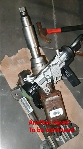working jeep wrangler jk 3.8, Service & repair column steering bearing broken, #shorts