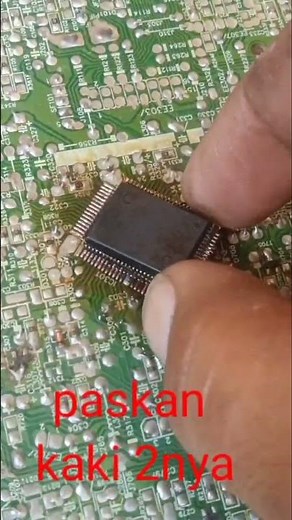 Cara memasang ic smd dengan solder manual