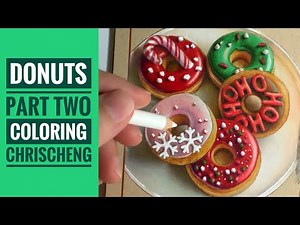 DONUTS Coloring - Part 4 | From "Santa Paws & Sweet Claus Coloring Page" | Chris Cheng
