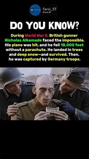 He Fell 18,000 Feet Without a Parachute. #shorts